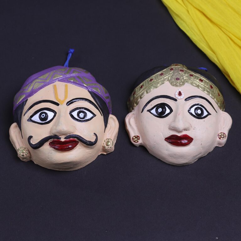 Handmade Couple Face Terracotta